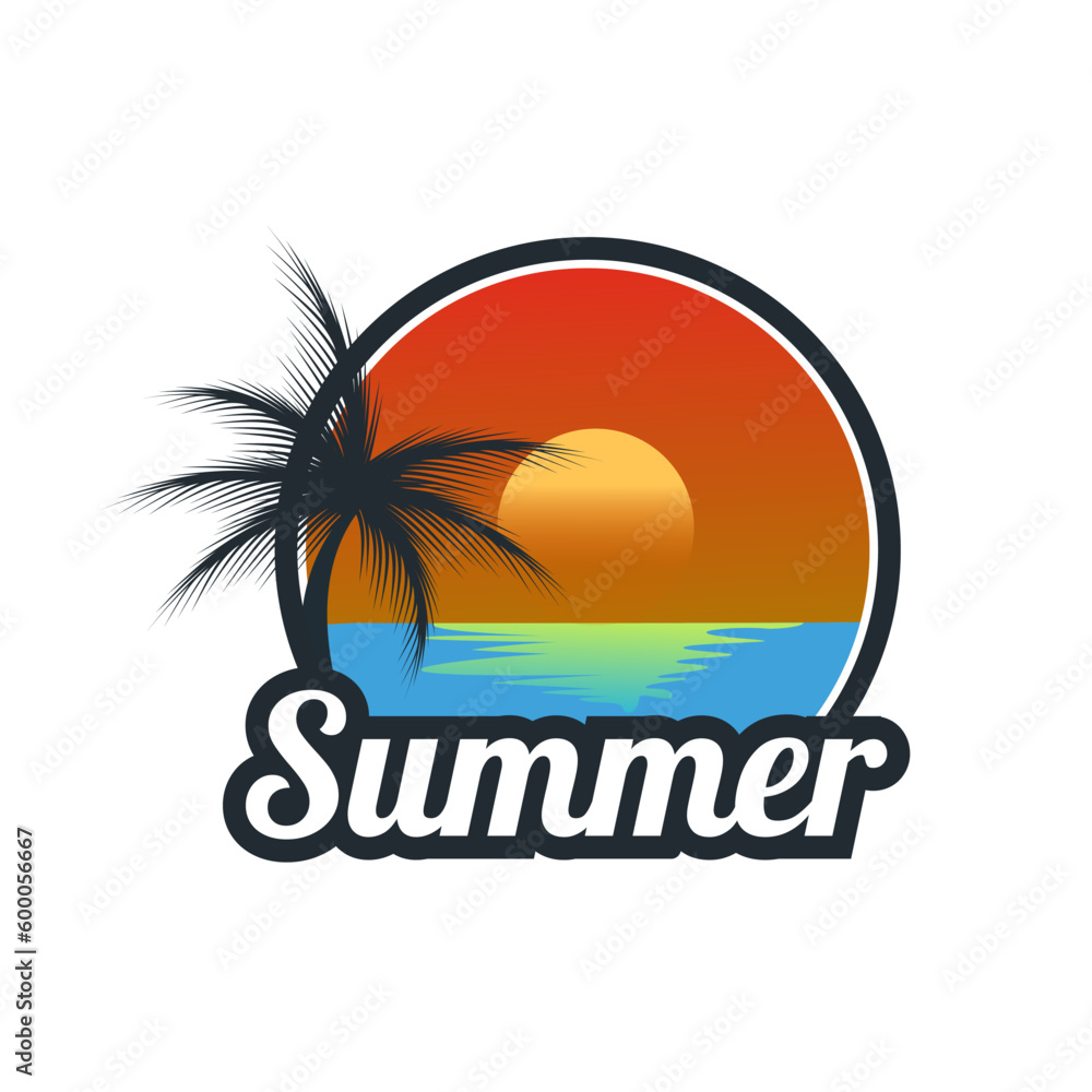 landscape logo design isolated white background. landscape simple Logo symbol vector illustration