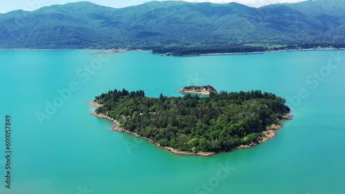 Colbun Lake in day Maule Chile photo