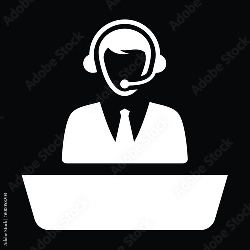 Help desk icons, help, center (vector illustration)
