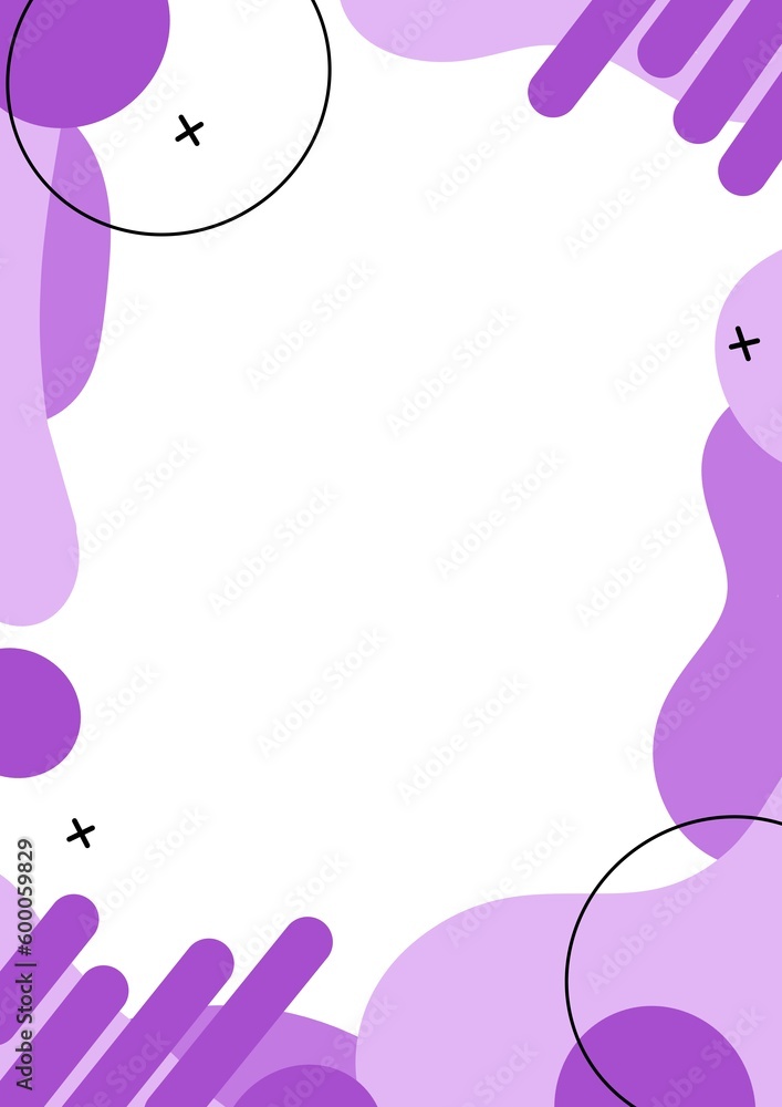 Violet geometric abstract background, business background for text banners, circle art drawings and symbols.
