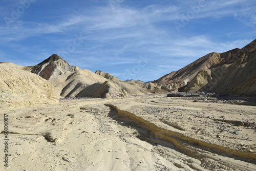 Beautiful landscape in the Death Valley National Park  Zabriskie Point 