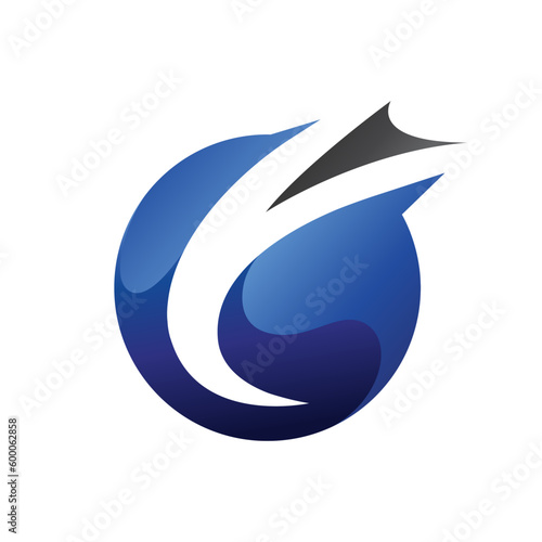 Marble arrow logo