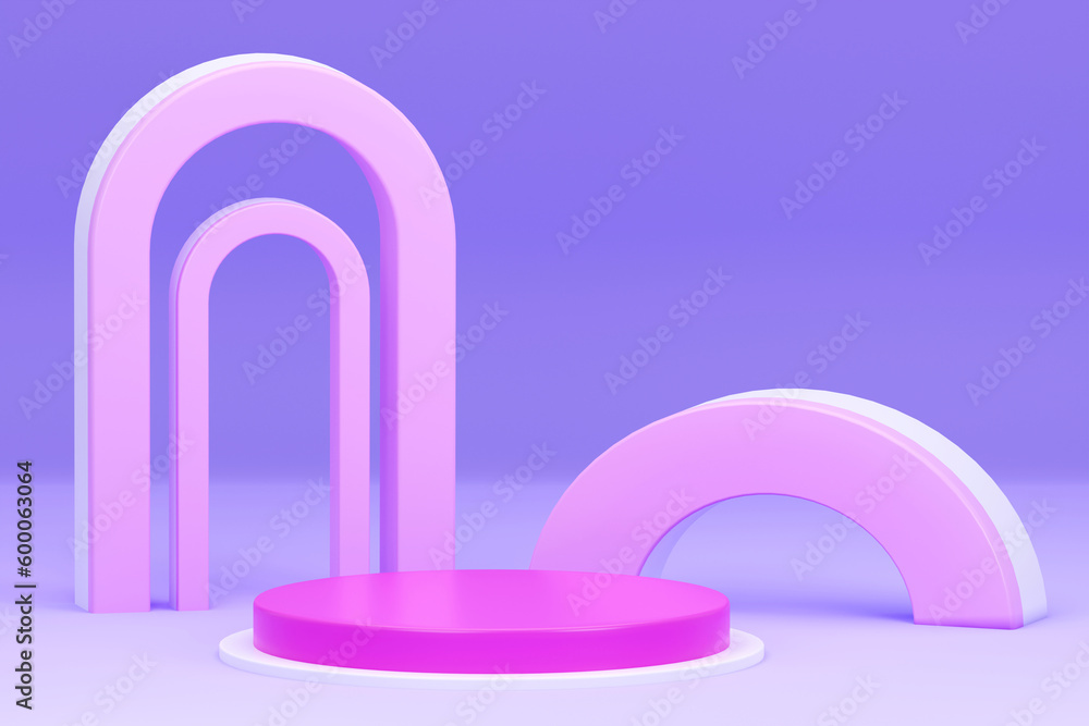 3D Render, Podium pedestal or platform in blank space background minimal, 3d product mockup, Product presentation, 3d rendering geometric shape design. 3D Render, Podium pedestal or platform in blank space background minimal, 3d product mockup, Product presentation, 3d rendering geometric shape design.