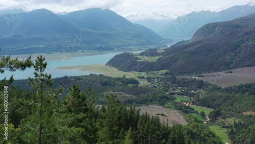 The majestic Colbun Lake in Chile photo