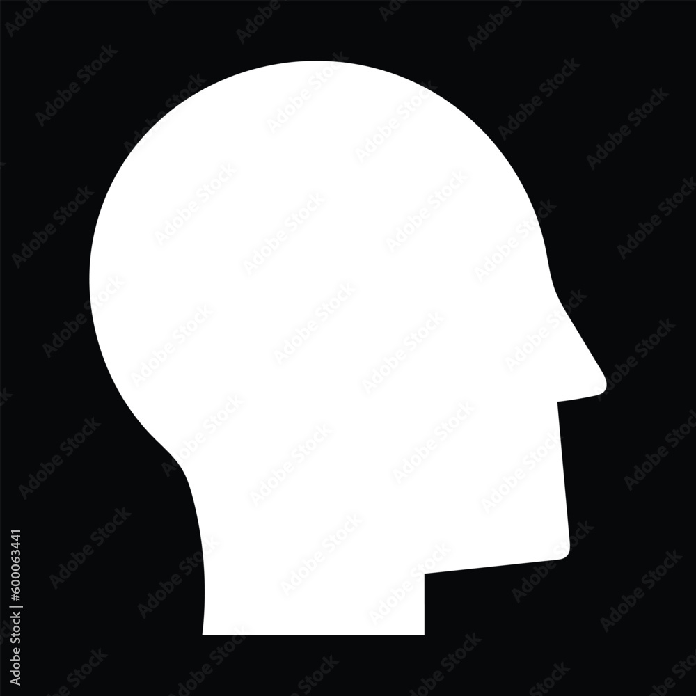 silhouette of a head of a person silhouette of a head of a person
