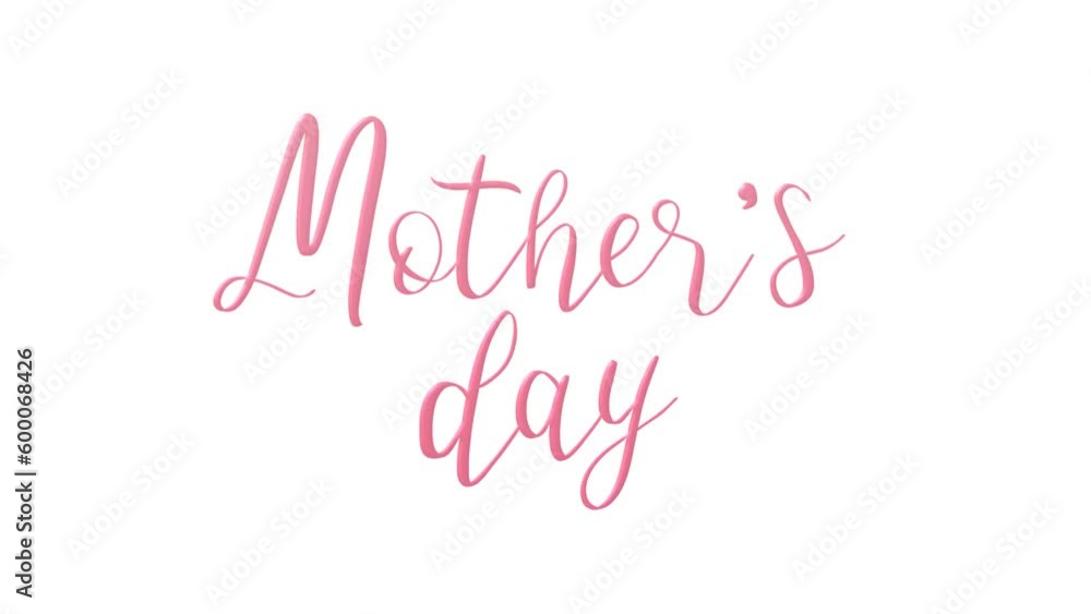 Happy Mother's Day greeting card animated text in red color . Suitable for Mother's Day Celebrations Around the World. Happy Mother's Day greeting card animated text in red color . Suitable for Mother's Day Celebrations Around the World.