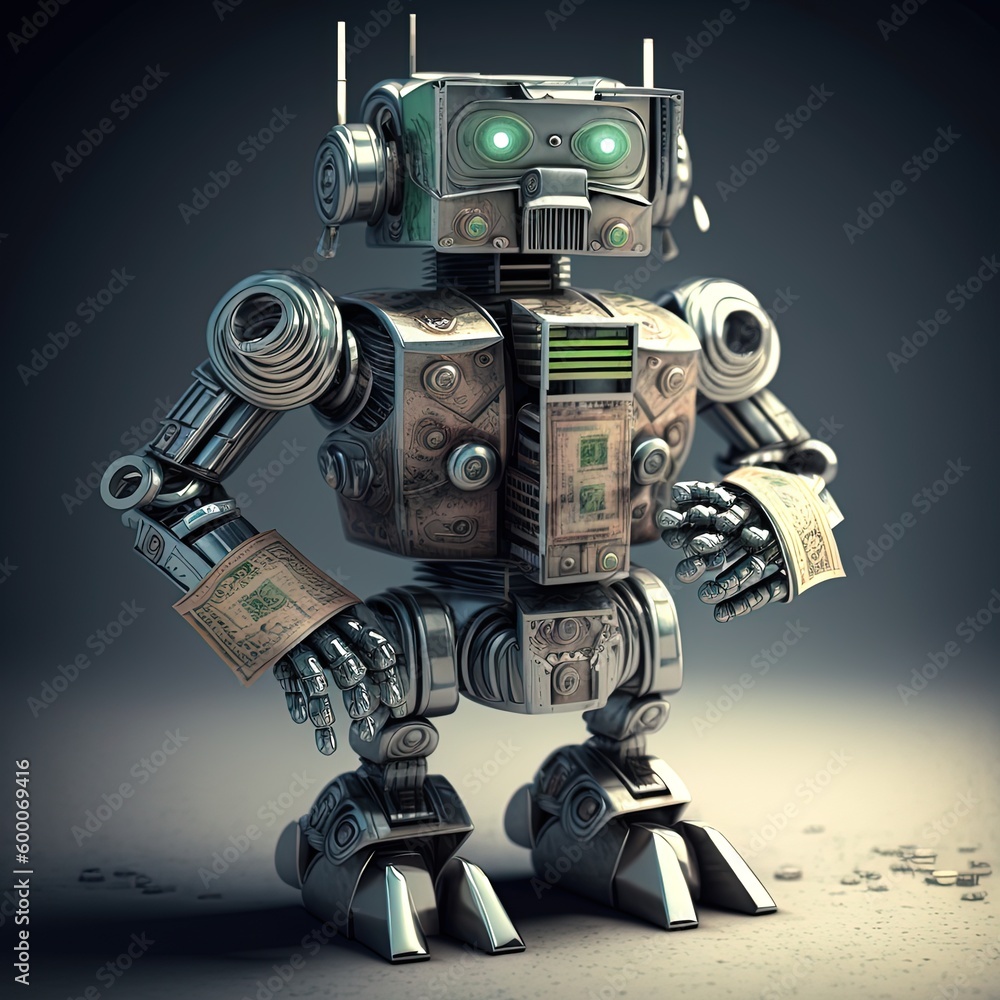 robot with a gun robot with a gun