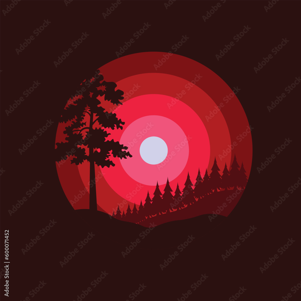 forest illustration design