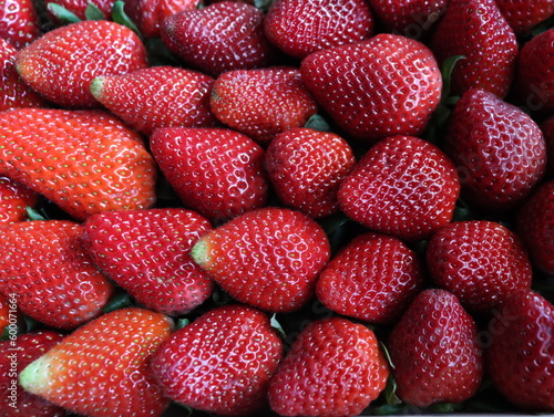 delicious strawberries fresh fruits natural seeds dessert red