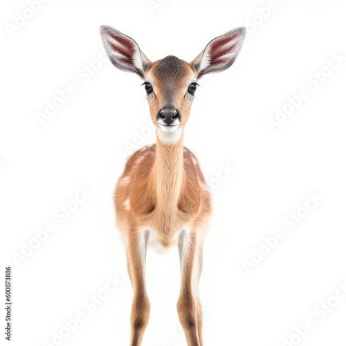 Baby Antelope isolated on white (generative AI) © HandmadePictures