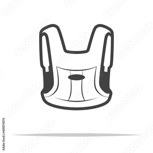 Baby carrier icon transparent vector isolated