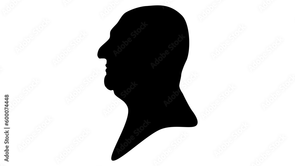 Anton Bruckner silhouette