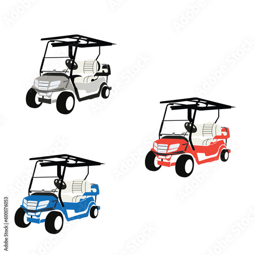 golf cars vector design 