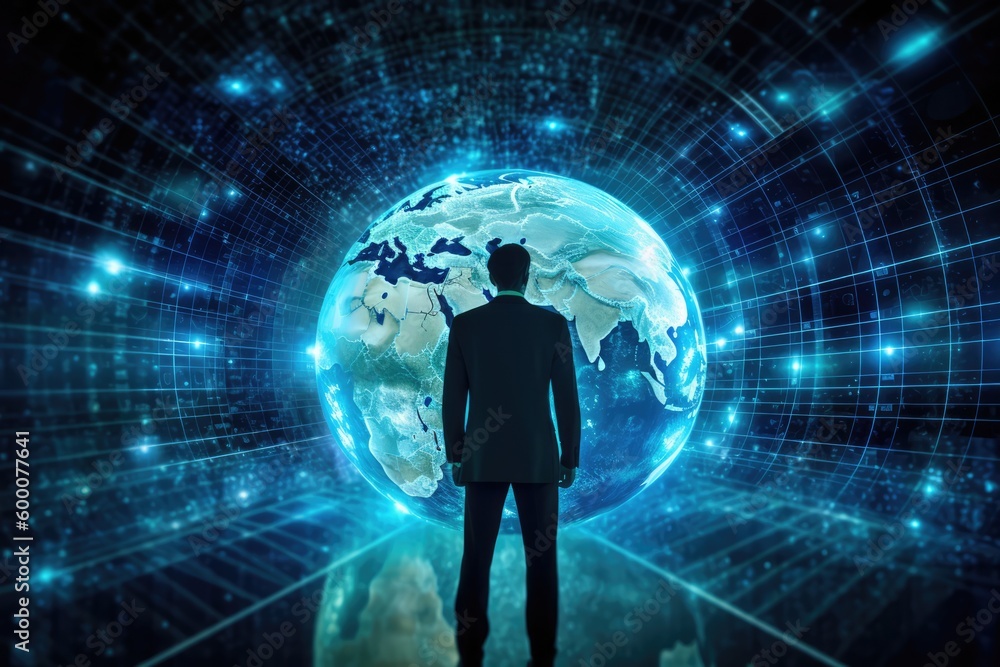 Global business concept made with generative ai Global business concept made with generative ai
