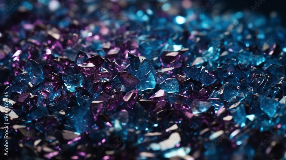 Violet and blue crystale glitter background Violet and blue crystale glitter background