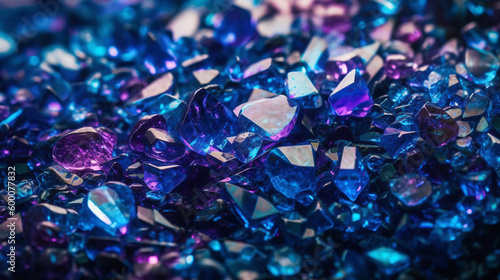 Violet and blue crystale glitter background