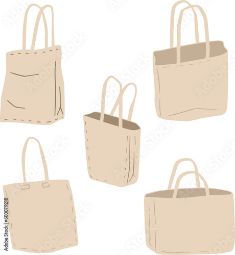 Canvas Tote bag. Cloth eco shopper