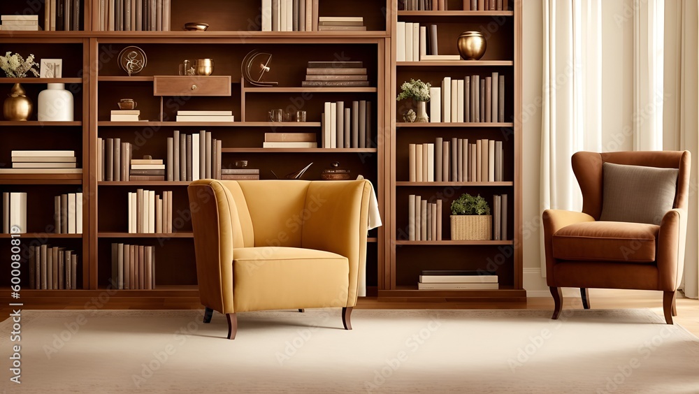 a armchair in a modern and cozy interior room a armchair in a modern and cozy interior room