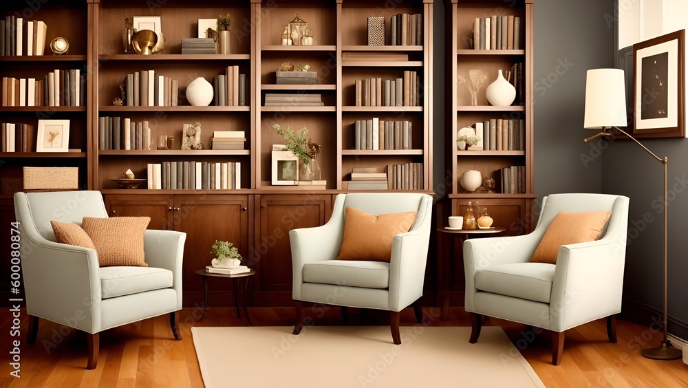 a armchair in a modern and cozy interior room a armchair in a modern and cozy interior room