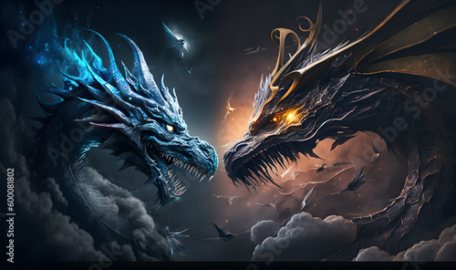 dragon in the sky