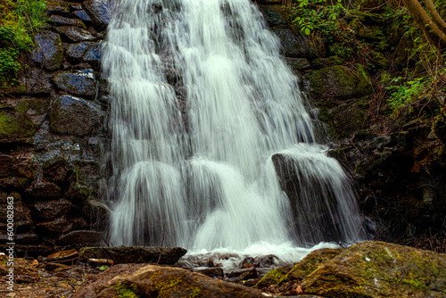 Fototapeta Naklejka Na Ścianę i Meble -  beautiful waterfall in the Cindrel mountains of Romania