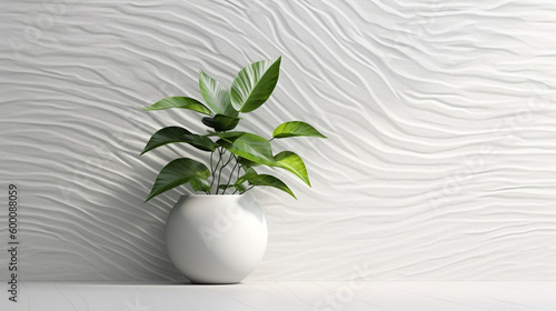 White product background for banner Generative ai