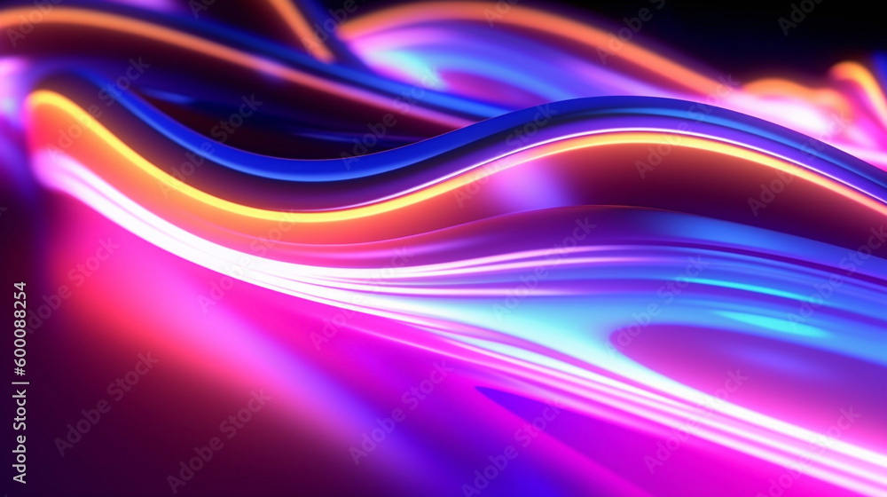 Neon pattern background Generative ai Neon pattern background Generative ai