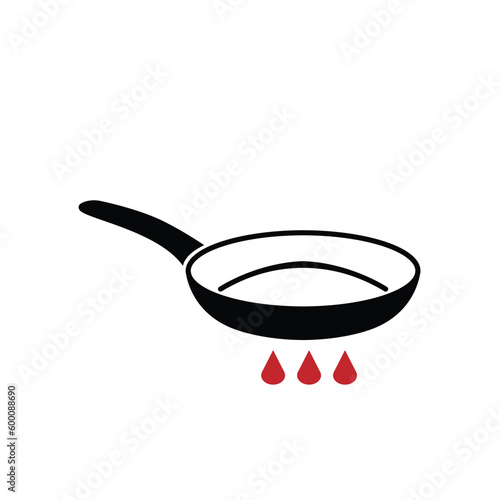 frying pan logo icon