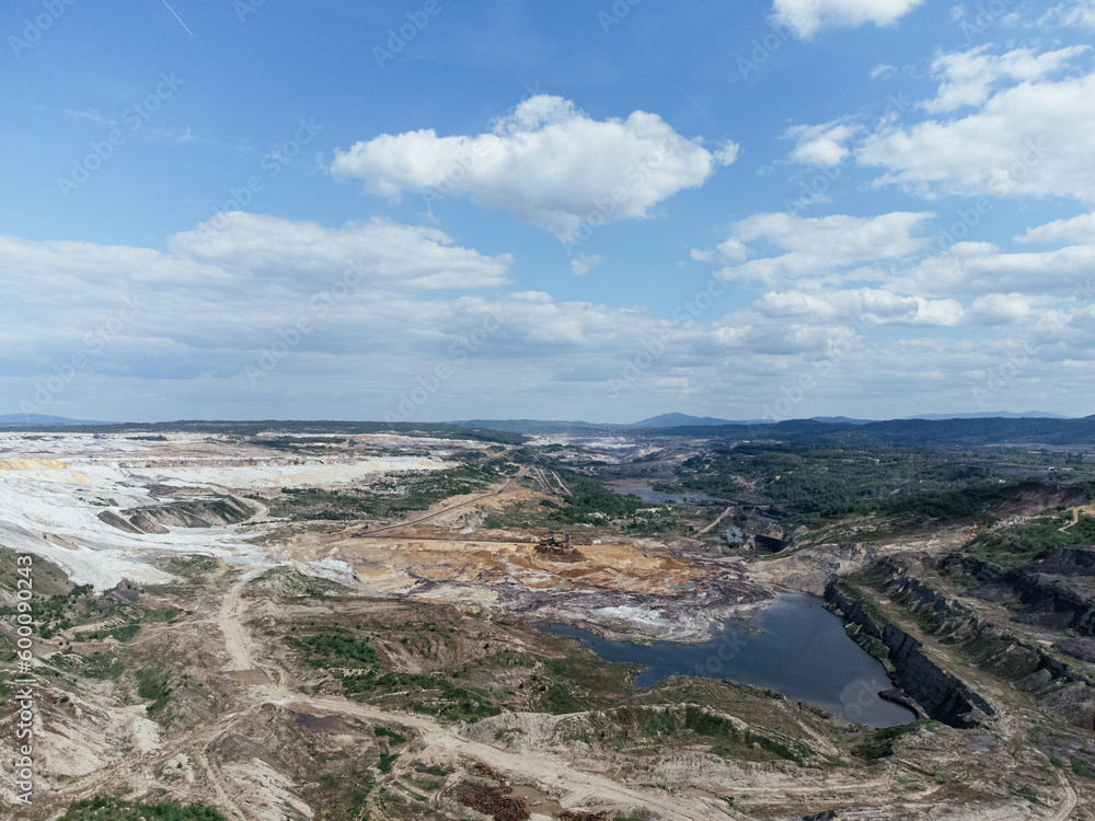 Kolubara pit on coal mining by the open way. Lazarevac, Serbia Kolubara pit on coal mining by the open way. Lazarevac, Serbia