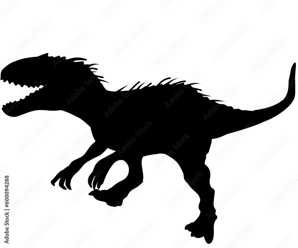 Fototapeta premium silhouette of dinosaur