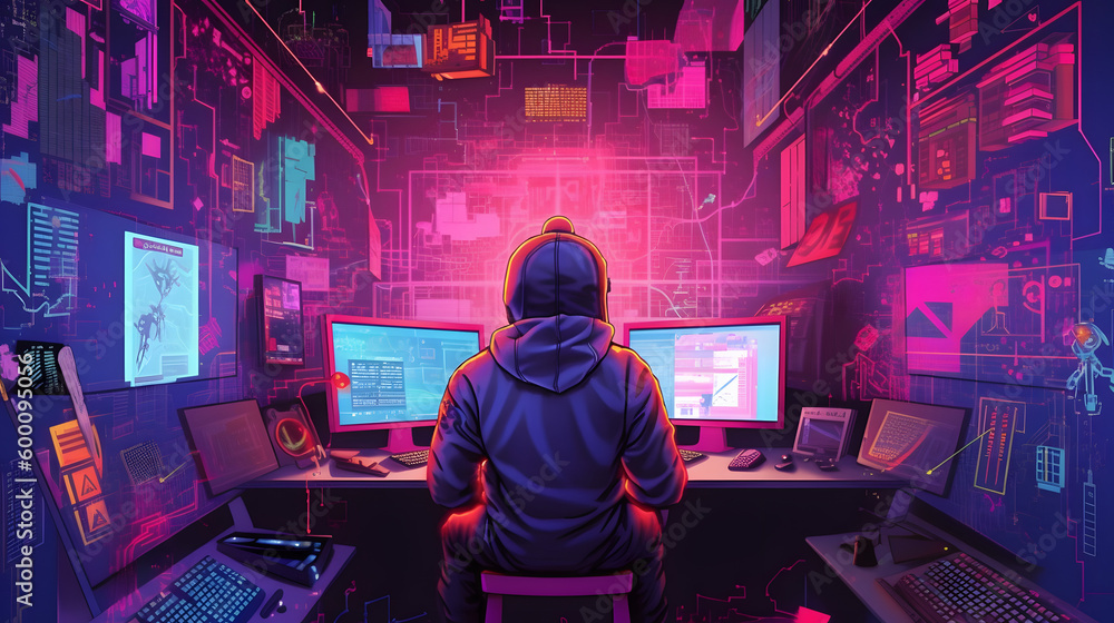 hacker in his troom hacker in his troom