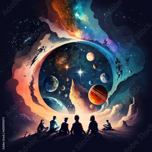 alien planet in space