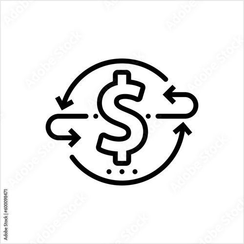 Money Back Dollar Icon Design