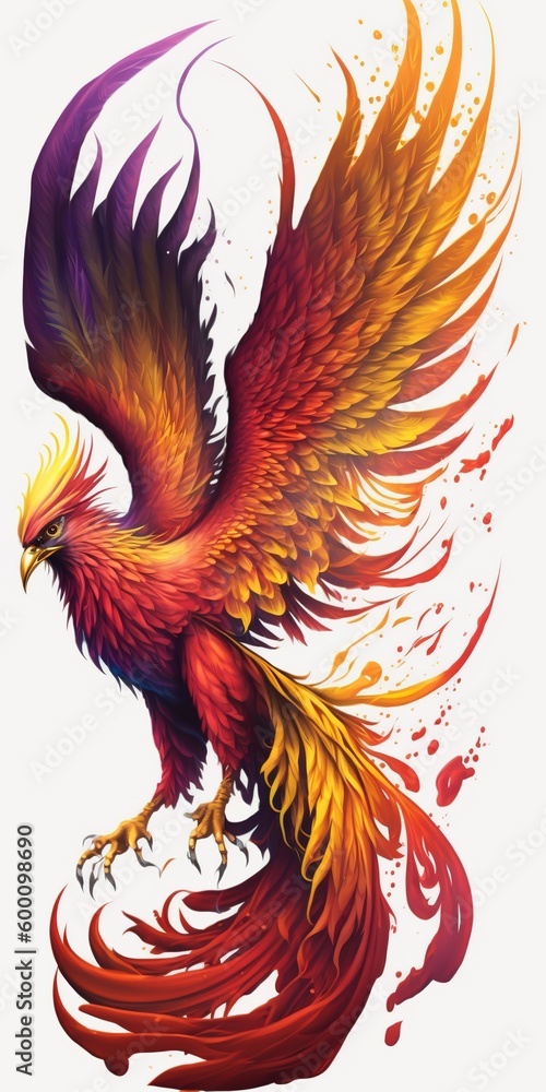 Obraz premium red dragon with wings