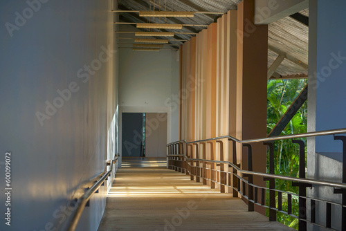entrance to the hotel