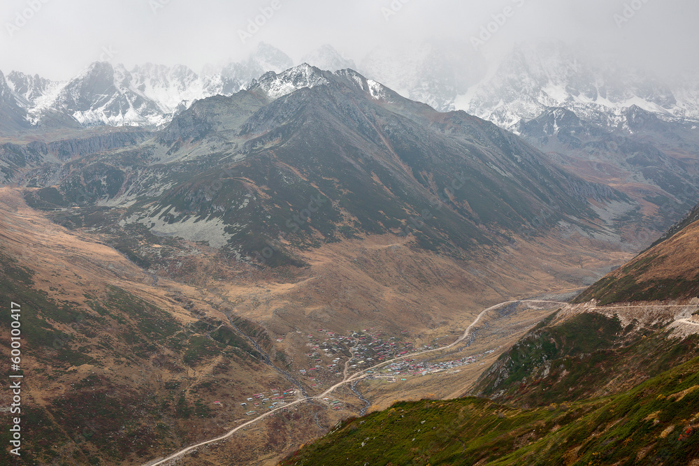 high altitudes, snowy Kaçkar mountains high altitudes, snowy Kaçkar mountains