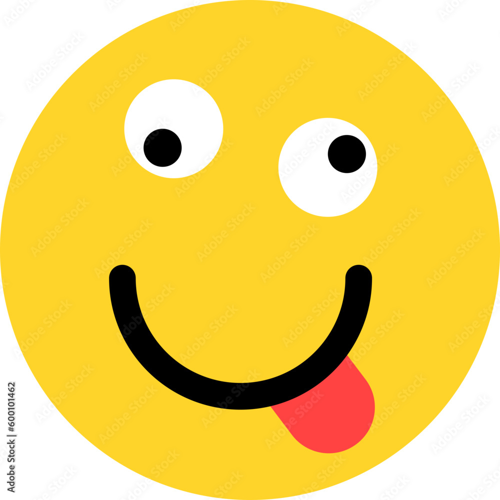 Fototapeta premium Crazy Face Emoji