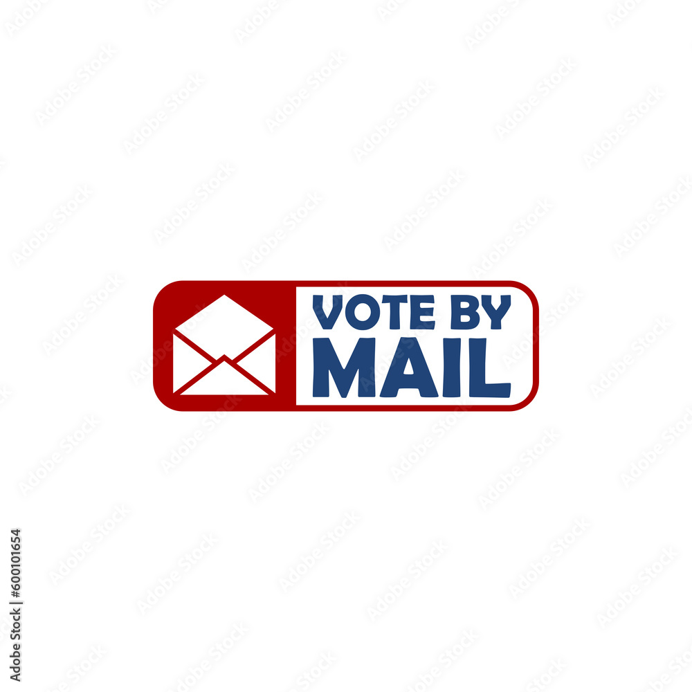 Vote by mail icon isolated on transparent background Vote by mail icon isolated on transparent background