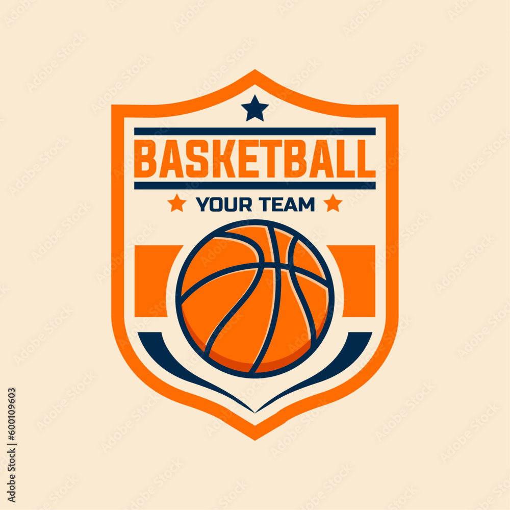 Basketball logo collection, emblem set collections. Basketball logo badge template bundle