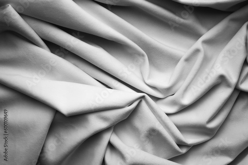 crumpled white cotton texture detail