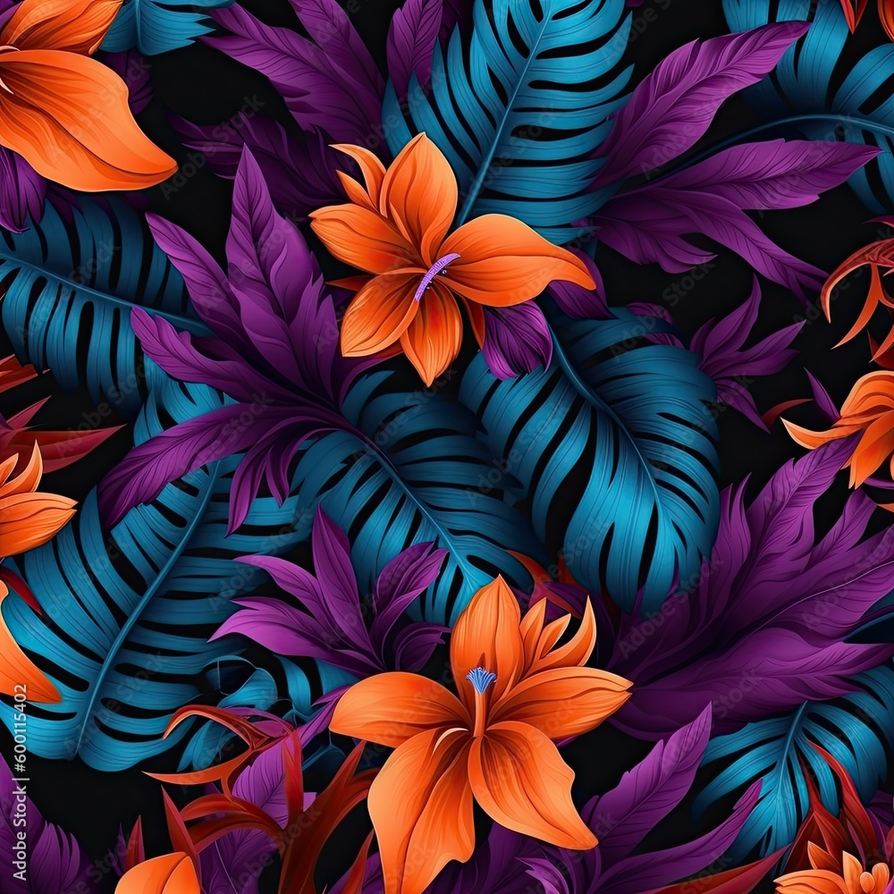 Seamless pattern of fresh green foliage leaves in the background. Ideal for eco-friendly designs. Generative AI Seamless pattern of fresh green foliage leaves in the background. Ideal for eco-friendly designs. Generative AI