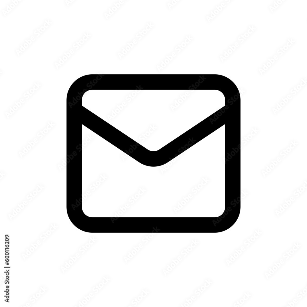 mail envelope icon, email message icon sign. notification new message icons . line outline mail envelope icon, email message icon sign. notification new message icons . line outline