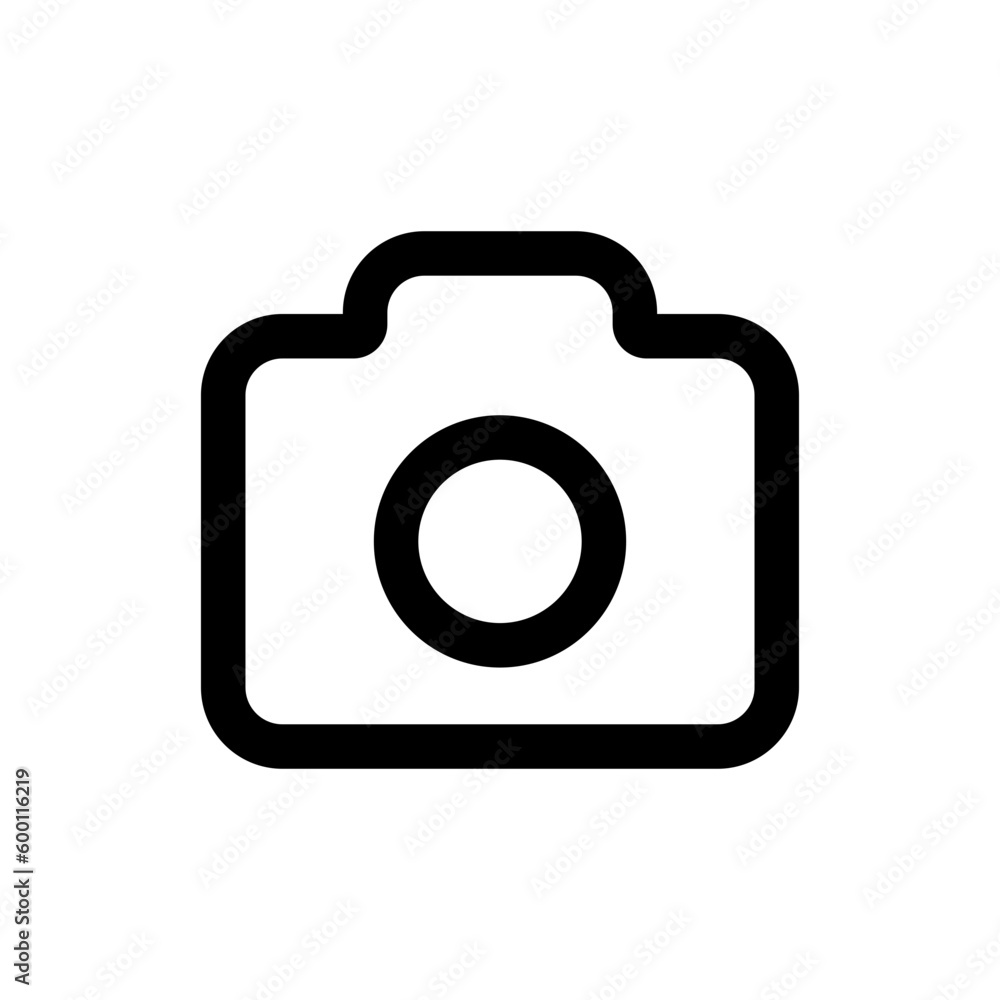 Camera icon, camera photo icon symbol . Vector photography camera logo . line outline Camera icon, camera photo icon symbol . Vector photography camera logo . line outline