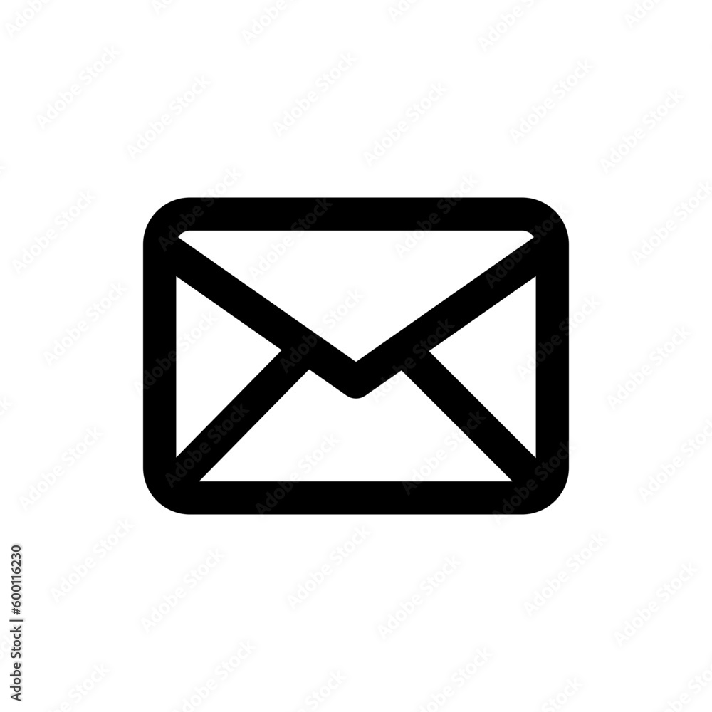 mail envelope icon, email message icon sign. notification new message icons . line outline mail envelope icon, email message icon sign. notification new message icons . line outline