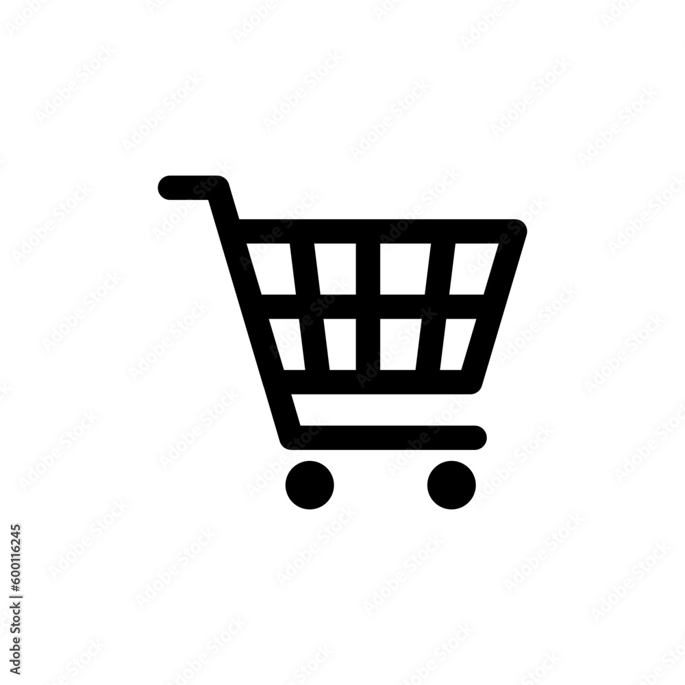 Shopping cart icon . shop and sale line art icon Shopping cart icon . shop and sale line art icon