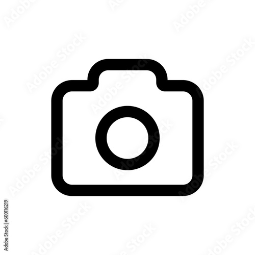 Camera icon, camera photo icon symbol . Vector photography camera logo . line outline