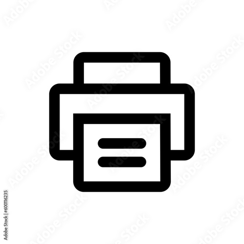 Printer icon. Print icon symbol . line outline