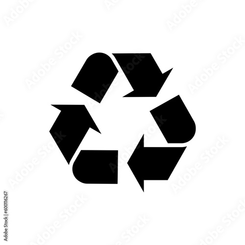 Recycling icon symbol. reusing icon, recycle symbol vector icon