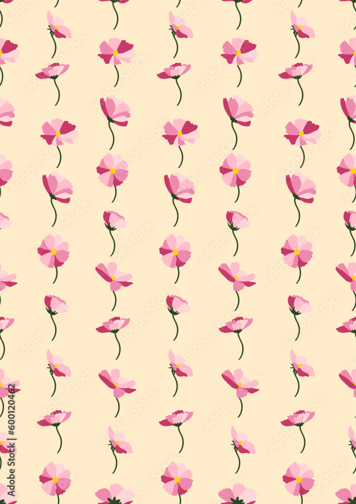 Seamless pattern with daisy Eps 10 vector. 