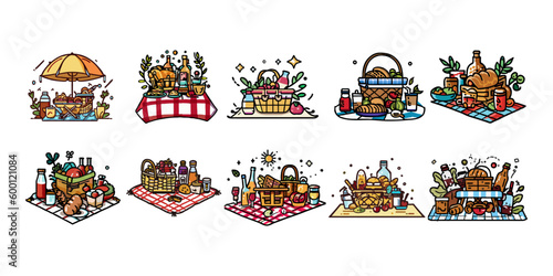 picnic vector graphic clipart design